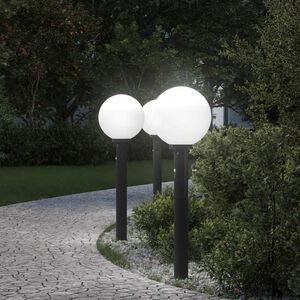 vidaXL Pullertlys med sensor 3 stk 80 cm svart IP44