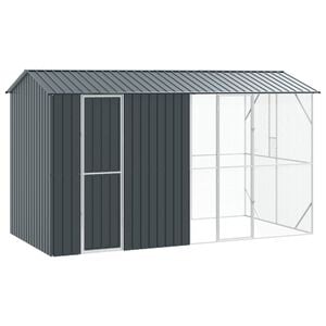 vidaXL Fuglebur Antrasitt 430 x 208 x 247 cm Galvanisert St&aring;l
