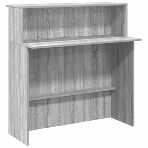 vidaXL Resepsjonspult gr&aring; sonoma 100x50x103,5 cm konstruert tre