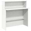 vidaXL Resepsjonsdisk hvit 100x50x103,5 cm konstruert tre