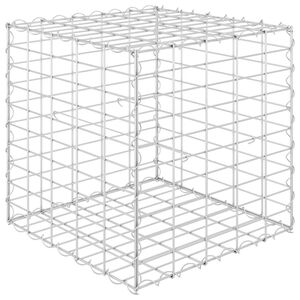 vidaXL Gabion høybed kubeformet ståltråd 50x50x50 cm