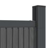 vidaXL Gjerdepanel WPC gr&aring; 173x186 cm