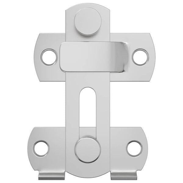 vidaXL D&oslash;rl&aring;sen 2 pcs s&oslash;lv 70 x 8 mm St&aring;l