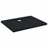 vidaXL Dusjbunnbrett med prikker 100 x 80 x 4 cm ABS Svart