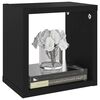 vidaXL Vegghyller kubeformet 6 stk svart 22x15x22 cm