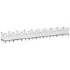 vidaXL Plantekasse med plugger hvit 363,5x43,5x43,5 cm PP