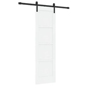 vidaXL Skyved&oslash;r Hvit 61 x 198,5 cm Massiv furu