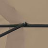 vidaXL Hageparasol Gråbrun og Svart 395 x 395 x 245 cm