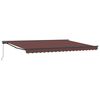 vidaXL Manuell utskiftbar markise Brun 5 &times; 3,5 m