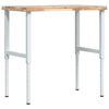 vidaXL Arbeidsbenk 100x60x(73-99,5) cm heltre akasie rektangul&aelig;r