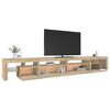vidaXL TV-benk med LED-lys sonoma eik 290x36,5x40 cm