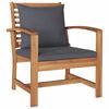 vidaXL Hagesofa Set Naturlig Heltre teak