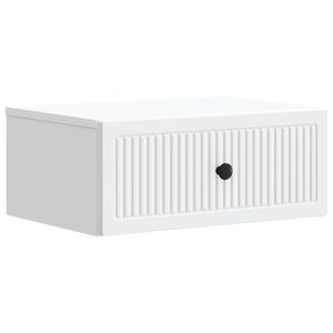 vidaXL Nattbordskap med skuff Hvit 49 x 34,5 x 20 cm Konstruert tre