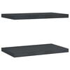 vidaXL Vegghyller 2 stk 50x30 cm svart rustfritt st&aring;l