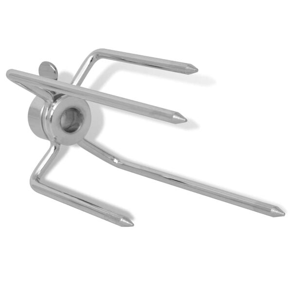 42251 vidaXL BBQ Rotisserie Grillgafler 2 stk St&aring;l