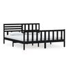 vidaXL Sengeramme svart 180x200 cm Super King heltre