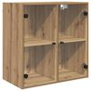 vidaXL Veggskap 68 x 37 x 68,5 cm Konstruert tre Artisan Eik