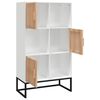 vidaXL Highboard hvit 70x35x125 cm konstruert tre