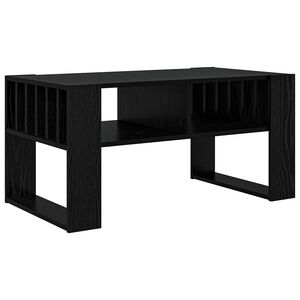 vidaXL Kaffebord Svart Eik 92 x 49,5 x 45 cm Konstruert tre