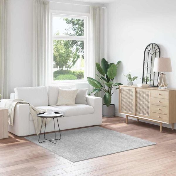 vidaXL Anti-sklisikker Shaggy Teppe Gr&aring; 160 x 160 cm PP