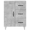 vidaXL Highboard betonggr&aring; 69,5x34x180 cm konstruert tre
