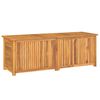 vidaXL Putekasse med pose 150x50x55 cm heltre teak