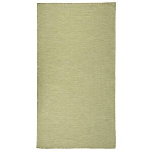 vidaXL Utend&oslash;rs flatvevd teppe 80x150 cm gr&oslash;nn