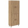 vidaXL H&oslash;yskap 2 stk. Artisan Eik 69,5 x 34 x 180 cm Konstruert tre