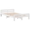 vidaXL Sengeramme uten madrass hvit 120x190 cm heltre furu