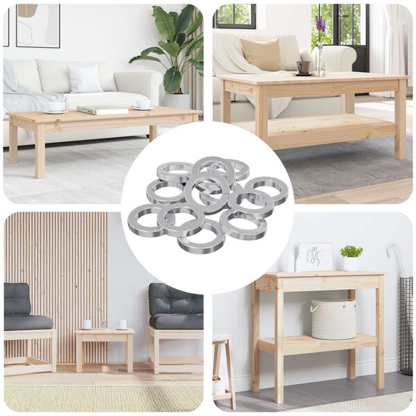 vidaXL Fj&aelig;rvasker 12 pcs Hvit 13 x 1 mm Jern