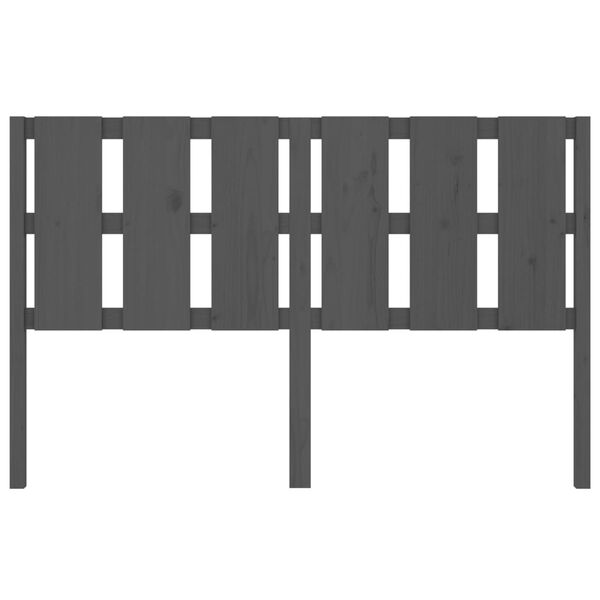 vidaXL Sengegavl gr&aring; 155,5x4x100 cm heltre furu
