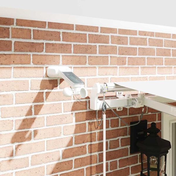 vidaXL Innvendbar Markise Hvit 400 &times; 300 cm Polyester og Metall