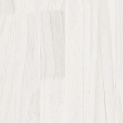 vidaXL Sengeramme hvit heltre furu 140x200 cm