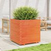 vidaXL Plantekasse voksbrun 70x70x72,5 cm heltre furu