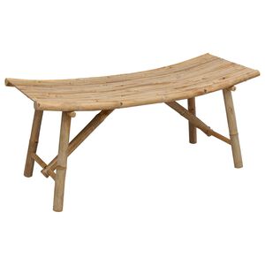 vidaXL Hagebenk 110 x 45 x 50 cm Bambus Naturlig Rektangul&aelig;r