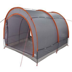 vidaXL Sykkelbod med tak Gr&aring; og Oransje 256 x 222 x 182 cm taft