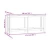 vidaXL Arbeidsbenk 180x50x80 cm heltre furu