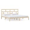 vidaXL Sengeramme heltre furu 200x200 cm