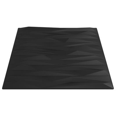 vidaXL Veggpaneler 48 stk svart 50x50 cm XPS 12 m² stein