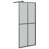 vidaXL Dusjvegg 90x195 cm m&oslash;rkt herdet glass