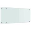 vidaXL Kj&oslash;kkenbenkplate 2 pcs Hvit 80 x 40 cm herdet glass