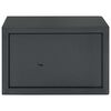 vidaXL Safe Box med l&aring;s M&oslash;rke gr&aring; 31 x 20 x 20 cm St&aring;l