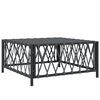 vidaXL Hagebord antrasitt 70x70x34 cm vevd stoff