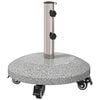 vidaXL Granitt Paraplyfot med hjul for 4-5 cm stang 27.2 kg Gr&aring;