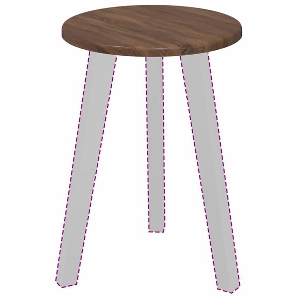 vidaXL Bordplate brun eik 30 x 30 x 1,5 cm Konstruert tre