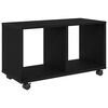 vidaXL Avlastningsbord Svart Eik 72 x 33 x 42,5 cm Konstruert tre