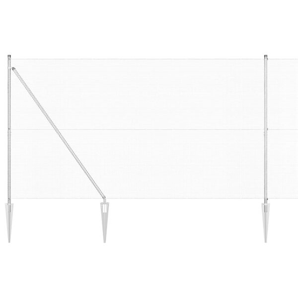 vidaXL Gjerdep&aring;le s&oslash;lv 25 x 1,5 m (12 x 12 mm netting) St&aring;l