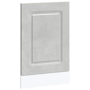 vidaXL Oppvaskmaskin panel Kalmar betonggr&aring; 45x1,5x57cm konstruert tre