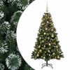 vidaXL Kunstig juletre med kuler 120 cm 150 LED-lys Varmhvit
