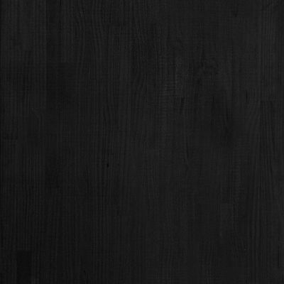 vidaXL Nattbord svart 60x36x64 cm heltre furu